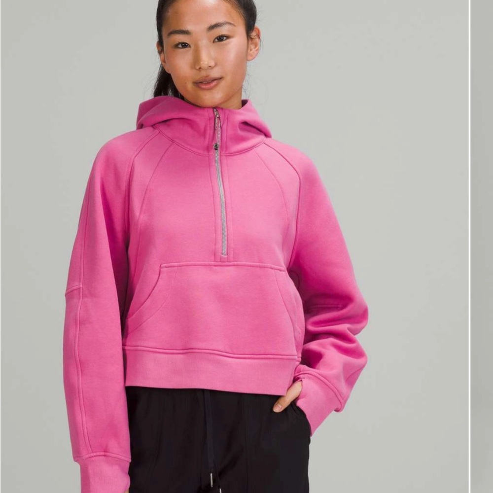 pink blossom 1/2 zip scuba